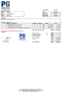 Icon of COTIZACION :                          PG-7897
