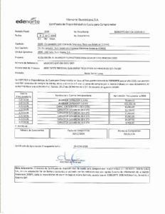 Icon of CERTIFICADO CUOTA COMPROMETER