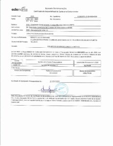 Icon of CERTIFICACION CUOTA COMPROMETER