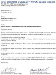 Icon of Ariel González Guerrero y Wendy Batista Acosta 
                Tel.: 809-701-6092 / agonzalez@gi.com.do