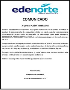 Icon of COMUNICADO 
                    A QUIEN PUEDA INTERESAR 
        Estamos presentando inconvenientes en el portal transaccional al momento de realizar la