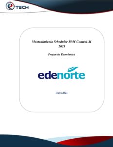 Icon of Mantenimiento Scheduler BMC Control-M 
                            
                                      2021