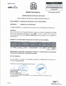 Icon of CERTIFICADO EXISTENCIA DE FONDOS CD-2021-0063.
