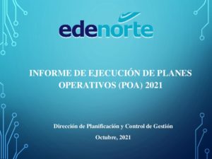 Icon of INFORME DE EJECUCIÓN DE PLANES 
             OPERATIVOS (POA) 2021