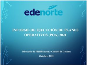 Icon of INFORME DE EJECUCIÓN DE PLANES OPERATIVOS (POA) 3ER TRIMESTRE 2021