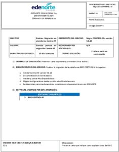 Icon of Empresa Distribuidora de Electricidad del Norte                                                     DESCRIPCIÓN DEL SERVICIO: