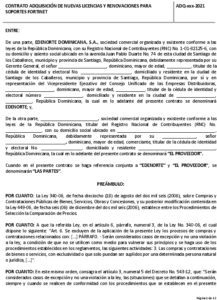 Icon of CONTRATO ADQUISICIÓN DE NUEVAS LICENCIAS Y RENOVACIONES PARA           ADQ-xxx-2021