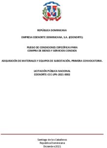 Icon of REPÚBLICA DOMINICANA 
                             
                EMPRESA EDENORTE DOMINICANA, S.A. (EDENORTE)