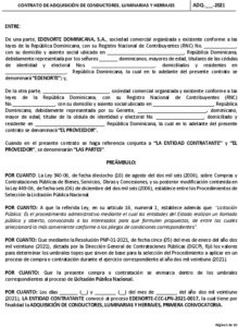 Icon of CONTRATO DE ADQUISICIÓN DE CONDUCTORES, LUMINARIAS Y HERRAJES                    ADQ-___-2021