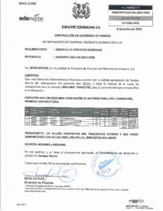 Icon of CERTIFICADO EXISTENCIA DE FONDOS CM-2022-0008