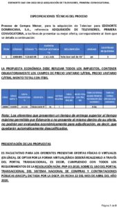 Icon of EDENORTE-DAF-CM-2022-0012 ADQUISICIÓN DE TELEVISORES, PRIMERA CONVOCATORIA.