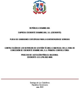 Icon of REPÚBLICA DOMINICANA 
                                    
                    EMPRESA EDENORTE DOMINICANA, S.A. (EDENORTE)