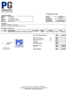 Icon of COTIZACION: PG-10202