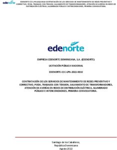 Icon of EDENORTE-CCC-LPN-2022-0010 PLIEGO DE CONDICIONES