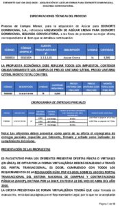 Icon of EDENORTE-DAF-CM-2022-0023 - ADQUISICIÓN DE AZÚCAR CREMA PARA EDENORTE DOMINICANA,