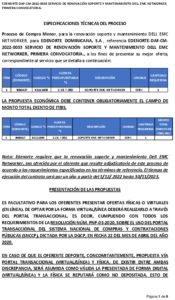 Icon of EDENORTE-DAF-CM-2022-0033 SERVICIO DE RENOVACIÓN SOPORTE Y MANTENIMIENTO DELL EMC NETWORKER,