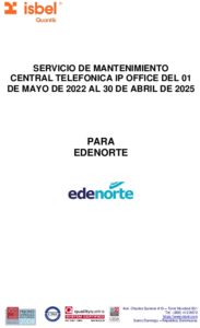 Icon of SERVICIO DE MANTENIMIENTO  
                  CENTRAL TELEFONICA IP OFFICE DEL 01