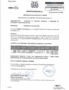 Icon of CERTIFICADO EXISTENCIA DE FONDOS EDENORTE-UC-CD-2022-0046