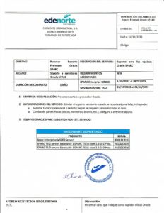 Icon of Terminos De Referencia (Soporte Oracle SPARC) V2