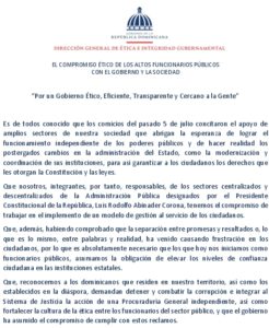 Icon of EL COMPROMISO ÉTICO DE LOS ALTOS FUNCIONARIOS PÚBLICOS                      CON EL GOBIERNO Y LA SOCIEDAD