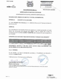 Icon of CERTIFICADO EXISTENCIA DE FONDOS EDENORTE-UC-CD-2022-0056