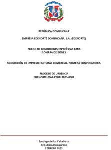 Icon of REPÚBLICA DOMINICANA 
                           
               EMPRESA EDENORTE DOMINICANA, S.A. (EDENORTE)