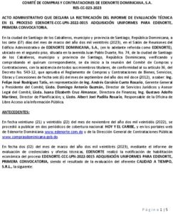 Icon of COMITÉ DE COMPRAS Y CONTRATACIONES DE EDENORTE DOMINICANA, S.A. 
                              RES-CC-023-2023