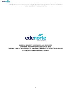 Icon of LICITACIÓN PÚBLICA NACIONAL EDN-LPN-01-2017 “CONTRATACIÓN DE PLATAFORMA DE SERVICIOS PARA PAGOS DE ESTAFETAS Y
