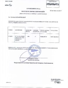 Icon of SOLICITUD DE COMPRA O CONTRATACIÓN  EDN-CP-05-2017