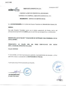 Icon of CERTIFICACIÓN DE FONDOS EDN-CP-29-2017