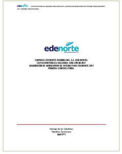 Icon of LICITACIÓN PÚBLICA NACIONAL EDN-LPN-08-2017, ADQUISICIÓN MOBILIARIOS DE OFICINAS PARA EDENORTE