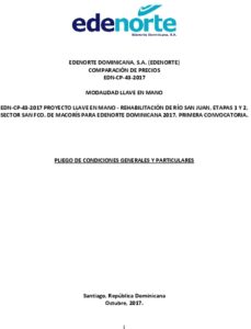 Icon of EDENORTE DOMINICANA, S.A. (EDENORTE) 
                         COMPARACIÓN DE PRECIOS 
                           EDN-CP-43-2017