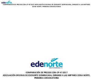 Icon of COMPARACIÓN DE PRECIOS EDN-CP-47-2017 ADECUACIÓN OFICINAS DE EDENORTE DOMINICANA, DIRIGIDO A LAS MIPYMES