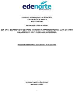 Icon of EDENORTE DOMINICANA, S.A. (EDENORTE) 
                         COMPARACIÓN DE PRECIOS 
                           EDN-CP-51-2017