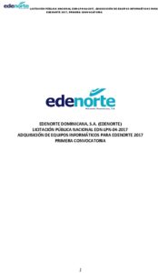 Icon of LICITACIÓN PÚBLICA NACIONAL EDN-LPN-04-2017, ADQUISICIÓN DE EQUIPOS INFORMÁTICOS PARA