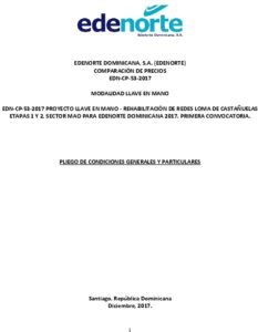 Icon of EDENORTE DOMINICANA, S.A. (EDENORTE) 
                         COMPARACIÓN DE PRECIOS 
                           EDN-CP-53-2017