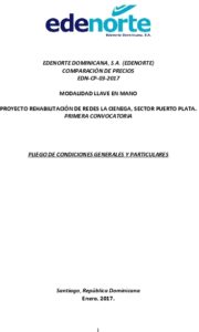 Icon of EDENORTE DOMINICANA, S.A. (EDENORTE) 
                         COMPARACIÓN DE PRECIOS 
                           EDN-CP-03-2017