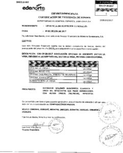 Icon of CERTIFICADO EXISTENCIA DE FONDOS EDN-CP-28-2017 - VR