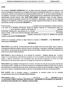 Icon of CONTRATO ADQUISICIÓN DE MATERIALES DE MEDICIÓN Y ELÉCTRICOS           ADQ-xxx-2017