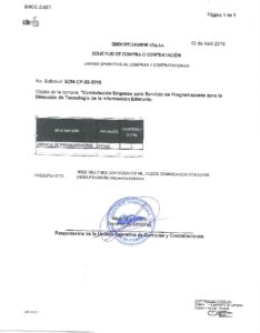 Icon of SOLICITUD DE COMPRA