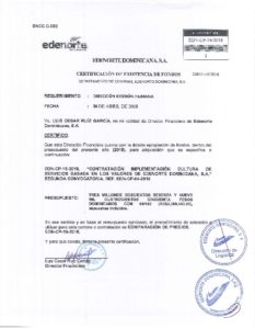 Icon of CERTIFICADO EXISTENCIA DE FONDOS EDN-CP-19-2018