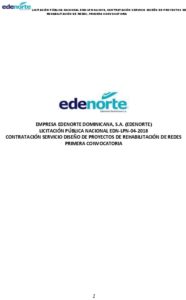 Icon of LICITACIÓN PÚBLICA NACIONAL EDN-LPN-04-2018, CONTRATACIÓN SERVICIO DISEÑO DE PROYECTOS DE