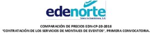 Icon of COMPARACIÓN DE PRECIOS EDN-CP-20-2018