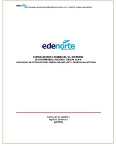 Icon of EDN-LPN-12-2018 ADQUISICIÓN DE INSTRUMENTOS DE MEDIDA PARA EDENORTE, PRIMERA CONVOCATORIA.
