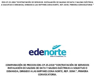 Icon of EDN-CP-25-2018 “CONTRATACIÓN DE SERVICIOS  INSTALACIÓN DE SALIDAS DE DATA Y SALIDAS ELÉCTRICA