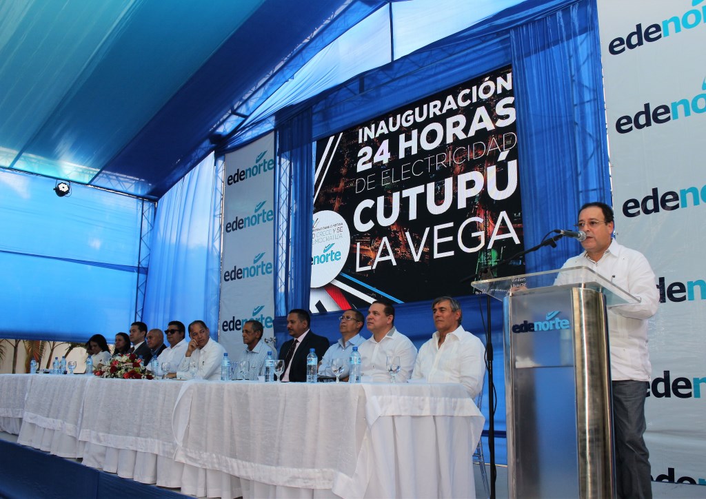 EDENORTE pone en funcionamiento sistema 24 horas en Cutupú, La Vega