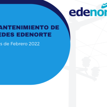Programa de mantenimiento de redes Edenorte, del 05 al 11 de febrero de 2022
